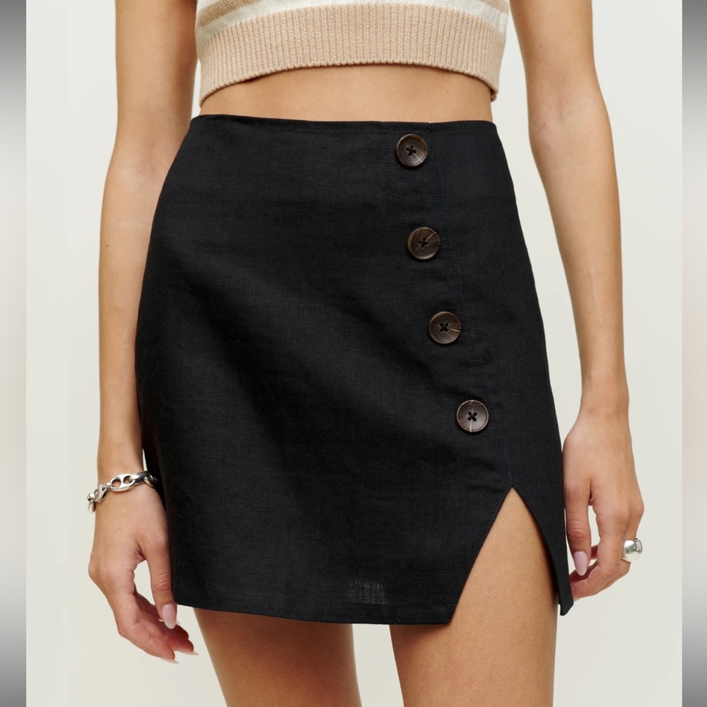 Reformation Taylor linen skirt